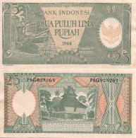 Indonesia / 25 Rupiah / 1964 / P-95(a) / AUNC - Indonesien