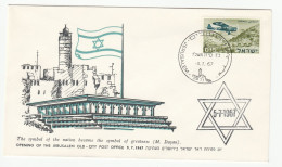 1967 East Jerusalem (Old CIty) POST OFFICE, First Day OPENING Under ISRAEL Cover Stamps Event Palestine - Storia Postale