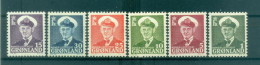 Groenland   1950-59 - Y & T N. 19/23A - Série Courante  (Michel N. 28/33) - Unused Stamps