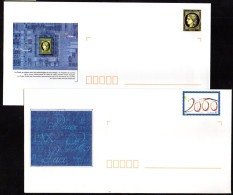 2 PàP Prêt-à-Poster Enveloppe à Usage Du Service Vœux 1999 Et 2000 - Prêts-à-poster:  Autres (1995-...)