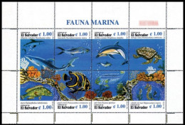 (008) El Salvador  Fauna / Animals / Tiere / Marine Life / 1996  ** / Mnh  Michel 2041-48 - Salvador