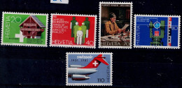 SWITZERLAND 1981 ANNUAL EVENTS MI No 1191-5 MNH VF!! - Unused Stamps