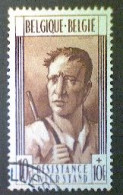 Belgium, Scott #B461, Used (o), 1948, Resistance Fighter, (10+10)frs, Red Brown - Gebraucht