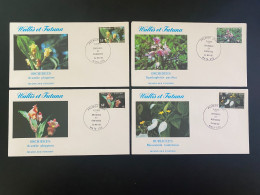 Enveloppes 1er Jour "Flore - Orchidées Et Rubiacées" 24/05/1982 - 286/289 - Wallis Et Futuna - FDC