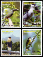 (002) Nicaragua  Fauna / Animals / Birds / Oiseaux / Vögel / Vogels / 2004 ** / Mnh  Michel 4367-70 - Nicaragua