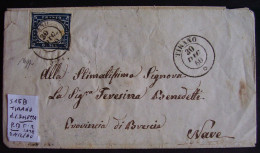 Da Impero Austriaco A Regno D'Italia. Lettere Ed Annulli Di Rilievo - Sardaigne