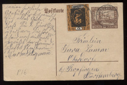 Saargebiet 1924 Homburg Stationery Card To Oberdorf __(8270) - Ganzsachen