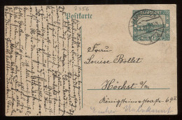 Saargebiet 1922 Saarbrucken Stationery Card__(8356) - Interi Postali