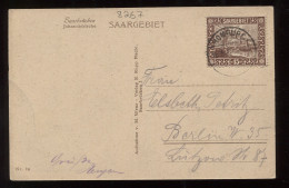 Saargebiet 1922 Homburg Postcard To Berlin__(8267) - Lettres & Documents