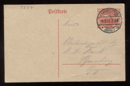 Saargebiet 1921 Saarbrucken 40c Stationery Card__(8287) - Entiers Postaux
