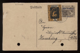 Saargebiet 1920's Stationery Card To Homburg__(8346) - Ganzsachen