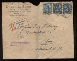 Saargebiet 1920 Neuenkirchen Registered Cover__(8525) - Covers & Documents