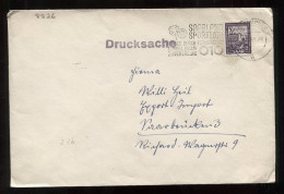 Saar 1952 Saarbrucken Slogan Cancellation Cover__(8826) - Lettres & Documents