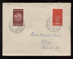 Saar 1952 Saarbrucken Special Cancellation Cover To Coburg__(8777) - Lettres & Documents