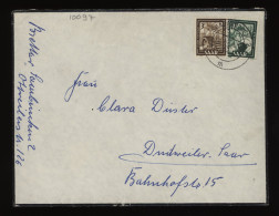 Saar 1952 Saarbrucken Mourning Cover__(10097) - Lettres & Documents