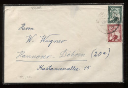 Saar 1952 Mourning Cover To Hannover__(8606) - Briefe U. Dokumente