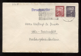 Saar 1951 Saarbrucken Slogan Cancellation Cover To Köln__(8718) - Brieven En Documenten