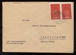 Saar 1952 Merzig Cover To Saarbrucken__(8842) - Briefe U. Dokumente
