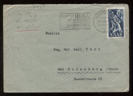 Saar 1950 Saarbrucken Slogan Cancellation Cover To Bad Godesberg__(8780) - Lettres & Documents