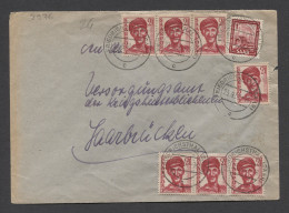 Saar 1950 Friedrichsthal Cover To Saarbrucken__(8976) - Cartas & Documentos