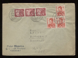 Saar 1950 Brebach Business Cover To Saarbrucken__(8963) - Cartas & Documentos