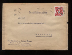 Saar 1948 Saarbrucken 2 Business Cover__(8960) - Covers & Documents