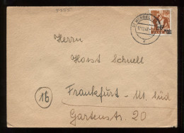 Saar 1947 St.Wendel Cover To Frankfurt__(8955) - Briefe U. Dokumente