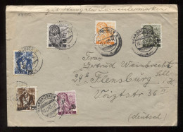 Saar 1947 Saarbrucken 2 Overprint Stamps Cover__(8802) - Briefe U. Dokumente