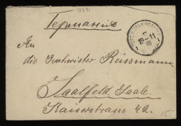 Russia 1911 10k Blue Cover To Germany__(9831) - Covers & Documents