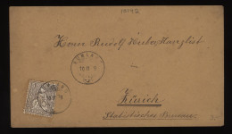 Switzerland 1879 Rumlang Cover To Zurich__(10142) - Storia Postale