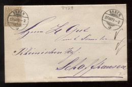 Switzerland 1879 Basen Letter To Schaffhausen__(8428) - Storia Postale