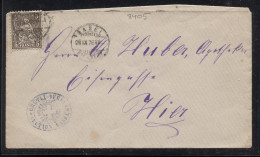 Switzerland 1878 Base Letter To Wien__(8405) - Covers & Documents