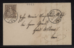 Switzerland 1877 Bern Letter __(9983) - Storia Postale