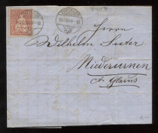Switzerland 1869 Zofingen Letter To Niederurnen__(8408) - Briefe U. Dokumente