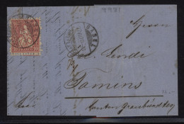 Switzerland 1870 Basel Letter To Tamins__(9981) - Cartas & Documentos