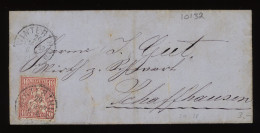 Switzerland 1867 Winterthur Letter To Schaffhausen__(10132) - Covers & Documents