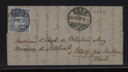 Switzerland 1867 Bern Letter__(9982) - Briefe U. Dokumente
