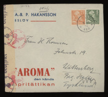 Sweden 1942 Eslöv Censored Cover To Wittenberg__(10197) - Covers & Documents