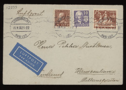 Sweden 1938 Stockholm Air Mail Cover To Finland__(12233) - Storia Postale
