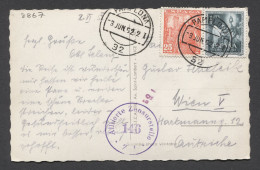 Spain 1952 Pamplona Censored Postcard To Wien__(8867) - Storia Postale