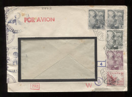 Spain 1942 Madrid Censored Air Mail Cover__(8882) - Cartas & Documentos