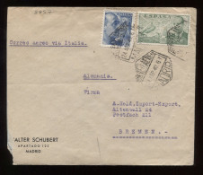 Spain 1940 Madrid Air Mail Cover To Germany__(8857) - Lettres & Documents