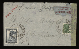 Spain 1937 Estafeta Censored Air Mail Cover__(11913) - Cartas & Documentos