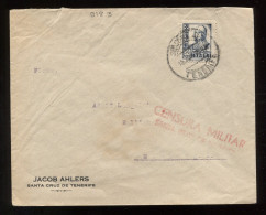 Spain 1930's Santa Cruz Censored Air Mail Cover To Germany__(9183) - Covers & Documents