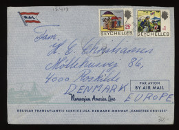 Seychelles 1973 Air Mail Cover To Denmark__(12413) - Seychellen (...-1976)