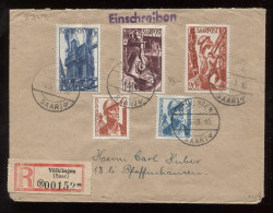 Saarpost 1958 Völklingen Registered Cover__(8719) - Blocs-feuillets