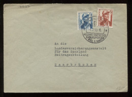 Saarpost 1950 Ottweiler Special Cancellation Cover__(8577) - Blokken & Velletjes