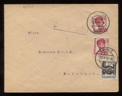 Saarpost 1949 Merzig Cover To Rohrbach__(8583) - Blocchi & Foglietti