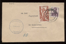 Saarpost 1949 Saarlouis Letter To Wanzleben__(8713) - Blocks & Kleinbögen