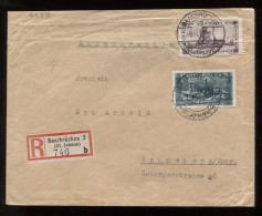 Saargebiet 1932 Saarbrucken 3 Registered Cover To Sonneberg__(8659) - Lettres & Documents